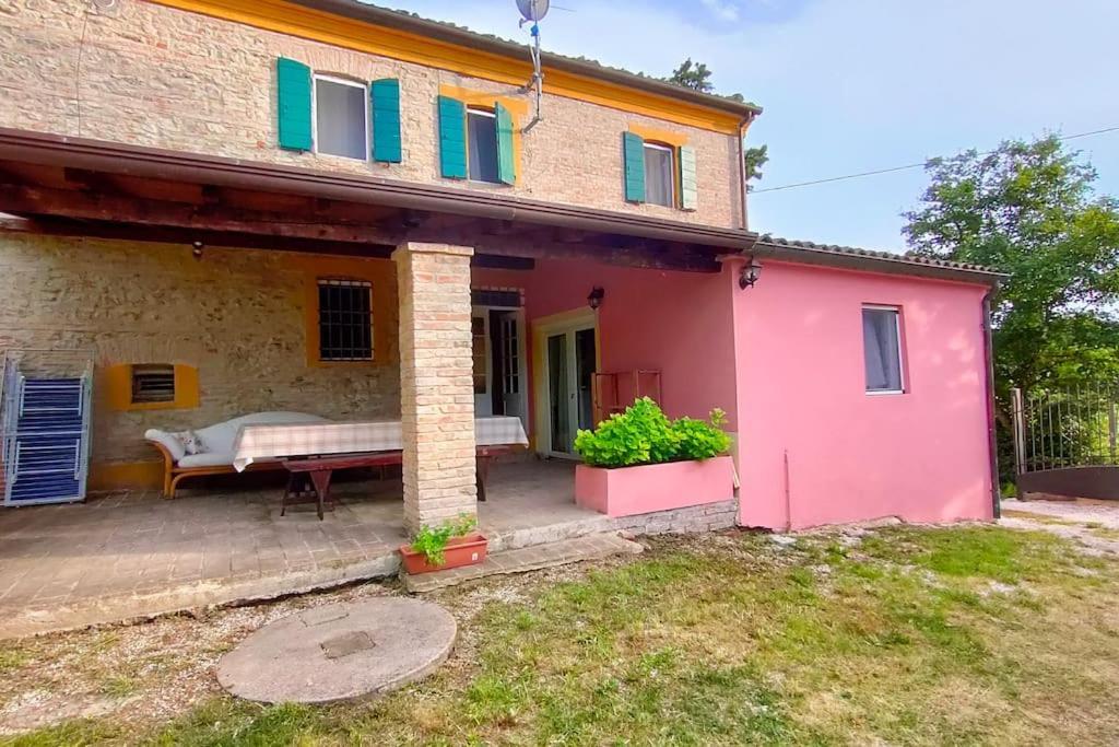 Casale San Teodoro - Mondaino Rn Villa Buitenkant foto