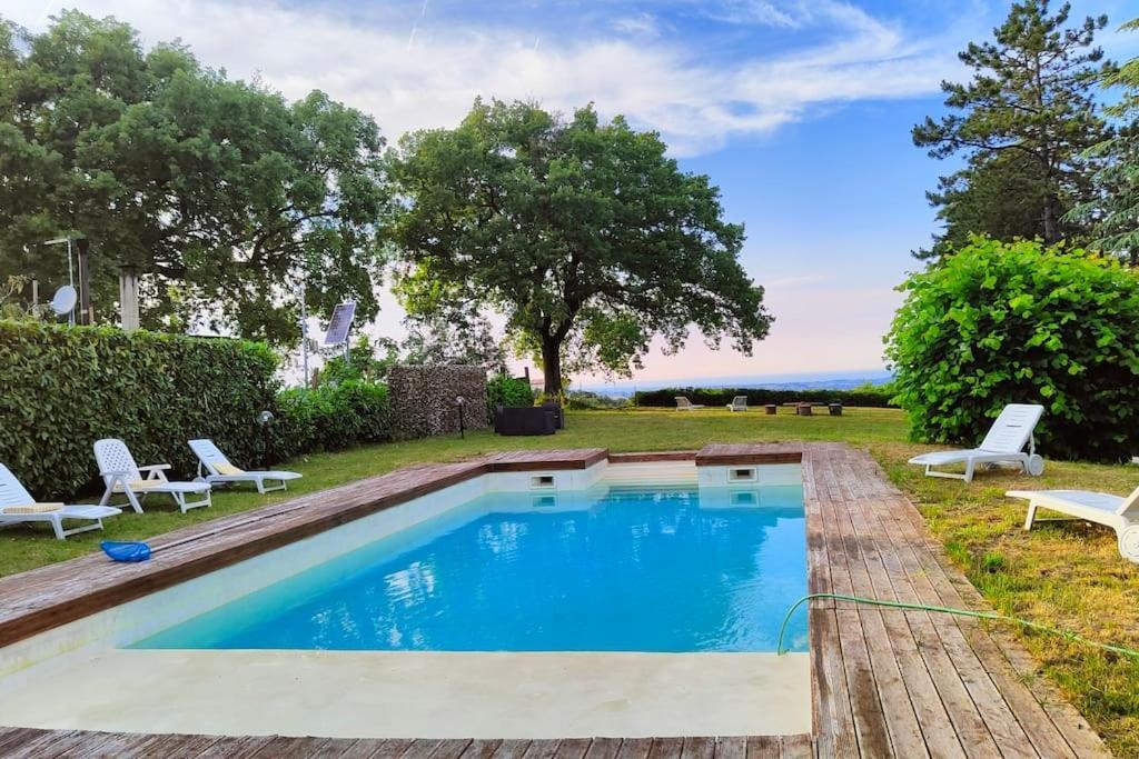 Casale San Teodoro - Mondaino Rn Villa Buitenkant foto