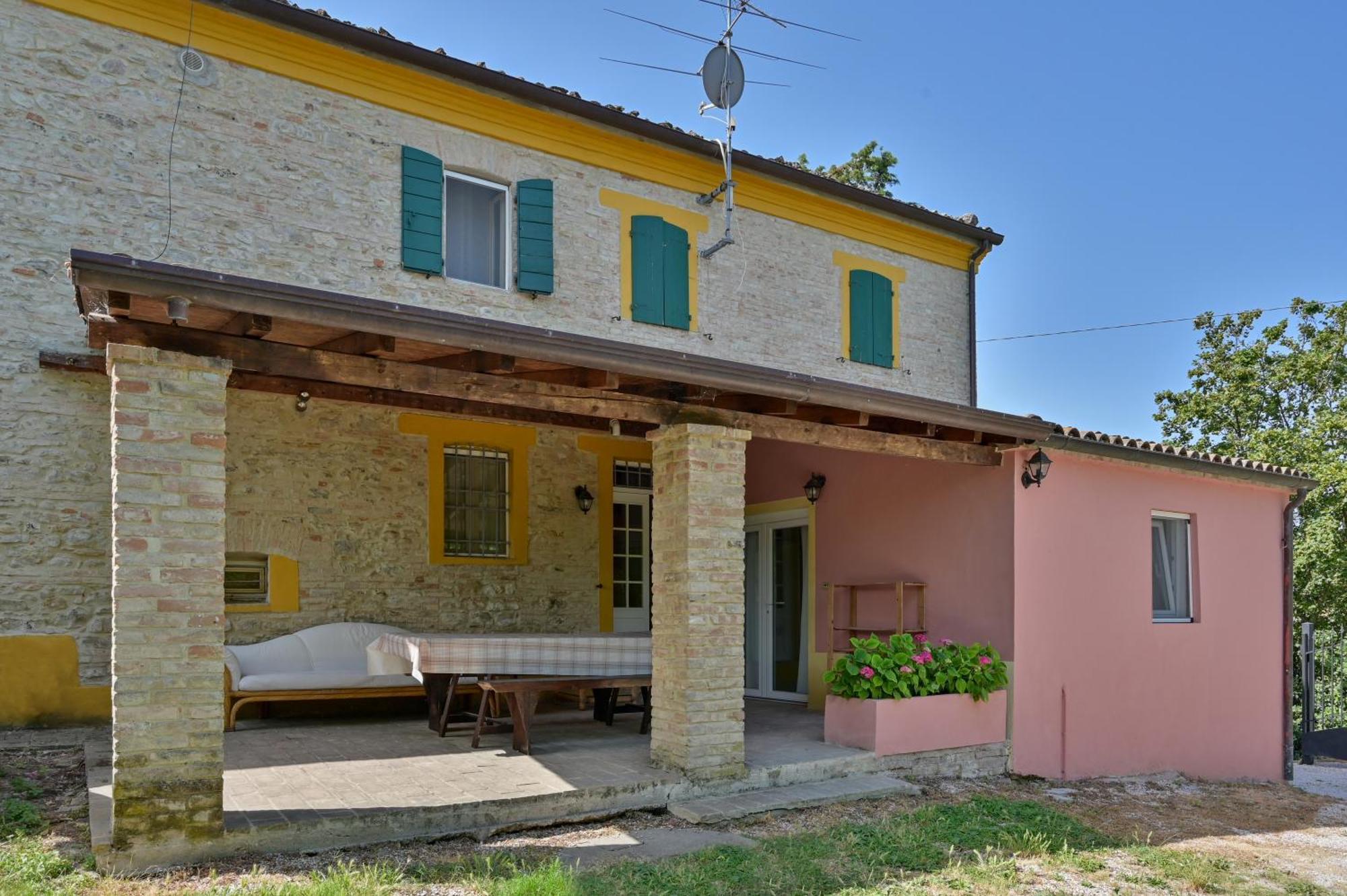 Casale San Teodoro - Mondaino Rn Villa Buitenkant foto